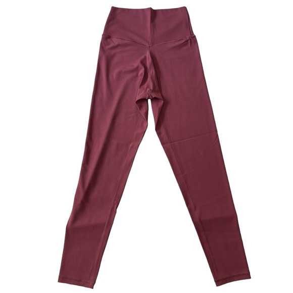 Aerie Real Me High Waisted Crossover Legging in a Burgundy Red Color Size Medium - Picture 5 of 6